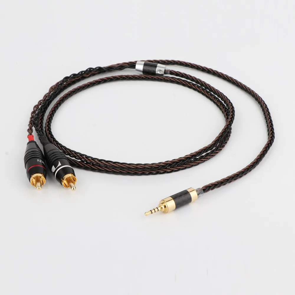 Preffair Hifi 2 5 мм TRRS сбалансированный до RCA Мужской кабель для atell & Kern AK100II AK120II AK240 AK380
