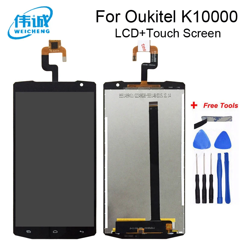 Для Oukitel K10000 LCD Display и TP кодирующий преобразователь сенсорного экрана в сборе lcd s +