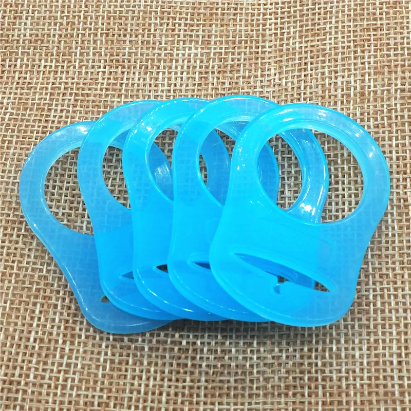 Chenkai 10 шт силиконовый адаптер уплотнительные кольца для ребенка NUK MAM пустышка для кормления кулон игрушка подарок внутренний диаметр 21,5 мм - Цвет: Blue