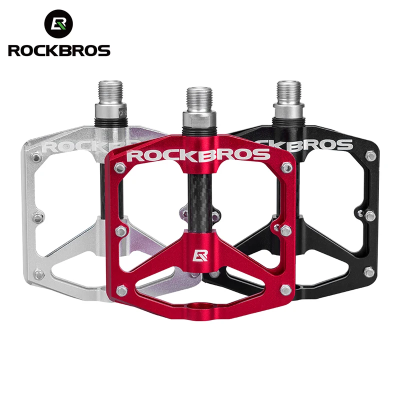 ROCKBROS MTB Велоспорт Сверхлегкий велосипед, велосипед герметичный DU подшипник алюминиевые педали сплав хром-молибдена Нескользящая часть велосипеда