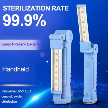 

UV Disinfection Lamp Handheld Portable Lamp Rechargeable Household Bedroom Office Sterilization Purple Light Personal Care
