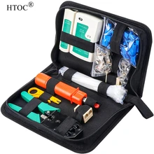 HTOC – pince à sertir 9 en 1, Kit d'outils de réseau pour la Maintenance des ordinateurs, outils de réparation, pince à sertir les câbles, testeur de connecteurs pour RJ45/11/12