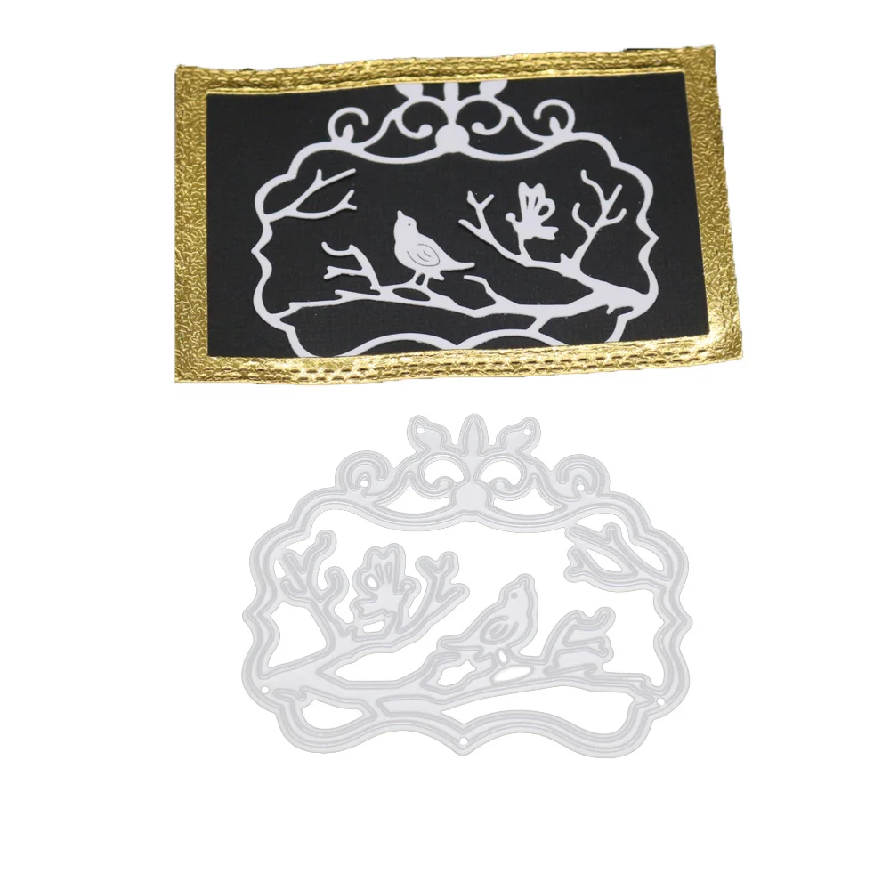 2020 Вырубные штампы с птичьими ветвями необычное украшение вырезанное