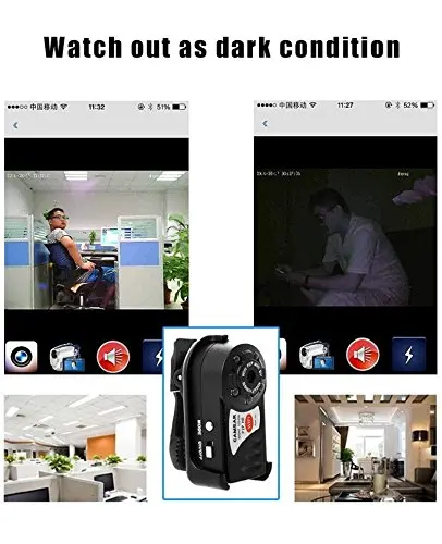 Wifi мини Q7 камера 480P DV DVR беспроводная камера инфракрасного ночного видения новая мини видеокамера рекордер