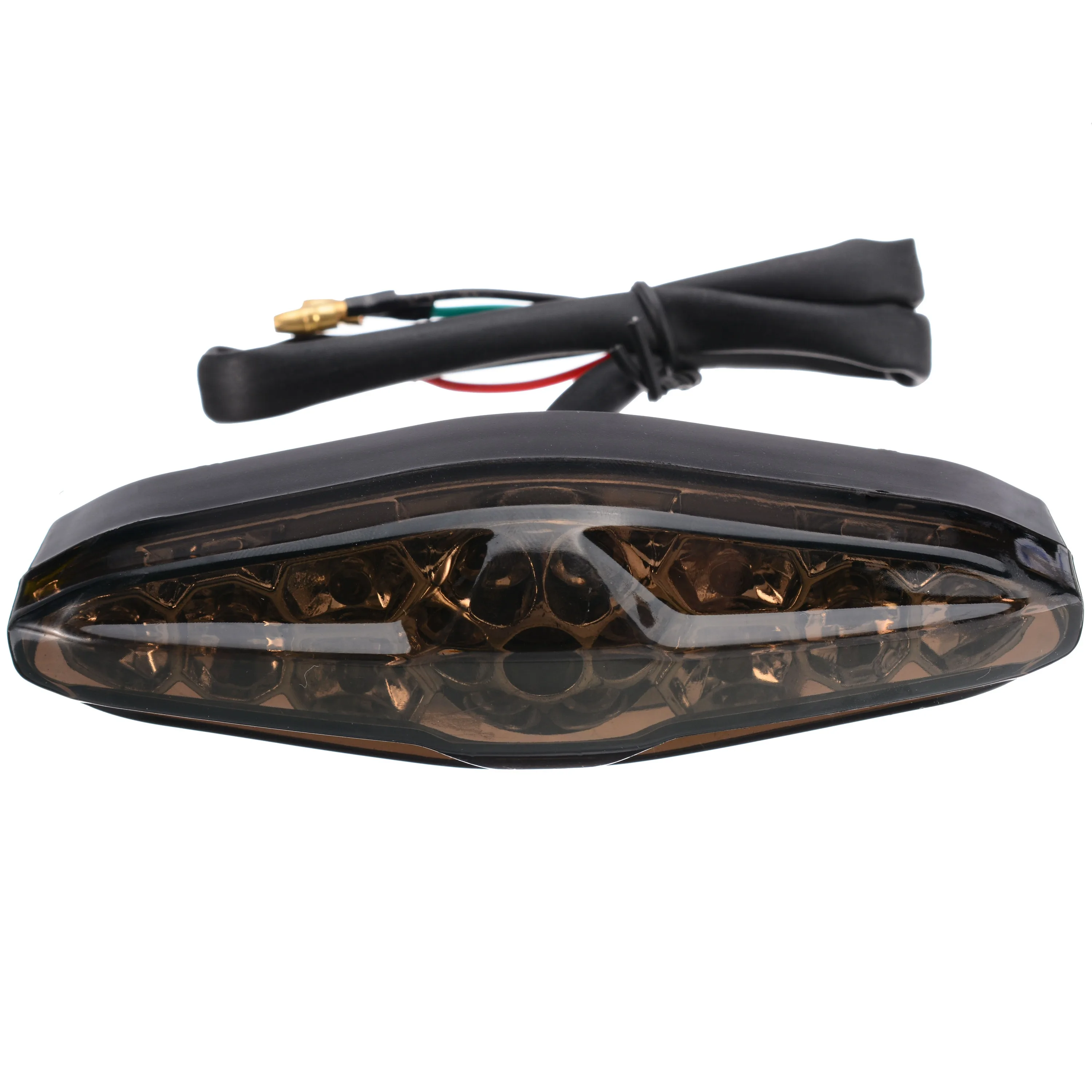 12V 15 LED Motorcycle Rear Tail Light Bright Red Brake/Running/Driving Light ABS Plastic Support ATV Scooter Mayitr