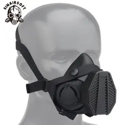Tactical SOTR Special Operations Respirator Wargame Shooting Paintball Accessories Half-mask Replaceable Filter Antidust Mask