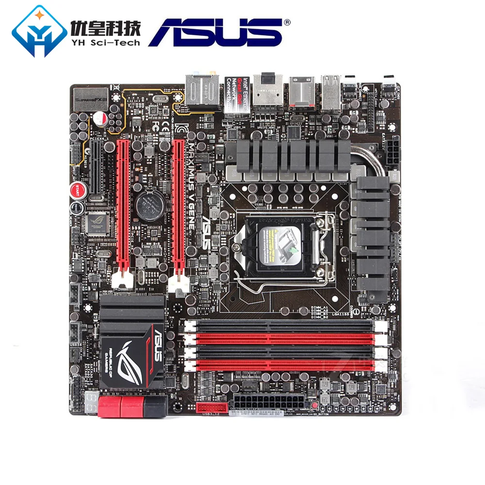 Оригинальная б/у настольная Материнская плата Intel Z77 Asus Maximus V Gene Socket LGA 1155 Core i7/i5/i3/Pentium/Celeron DDR3 32G uATX