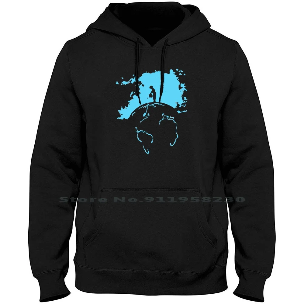 Water Planet Global Warming World Ocean Banksy Nature Graphic Felpa Con Cappuccio Maglione Cotton Warming Global Planet Nature World Water