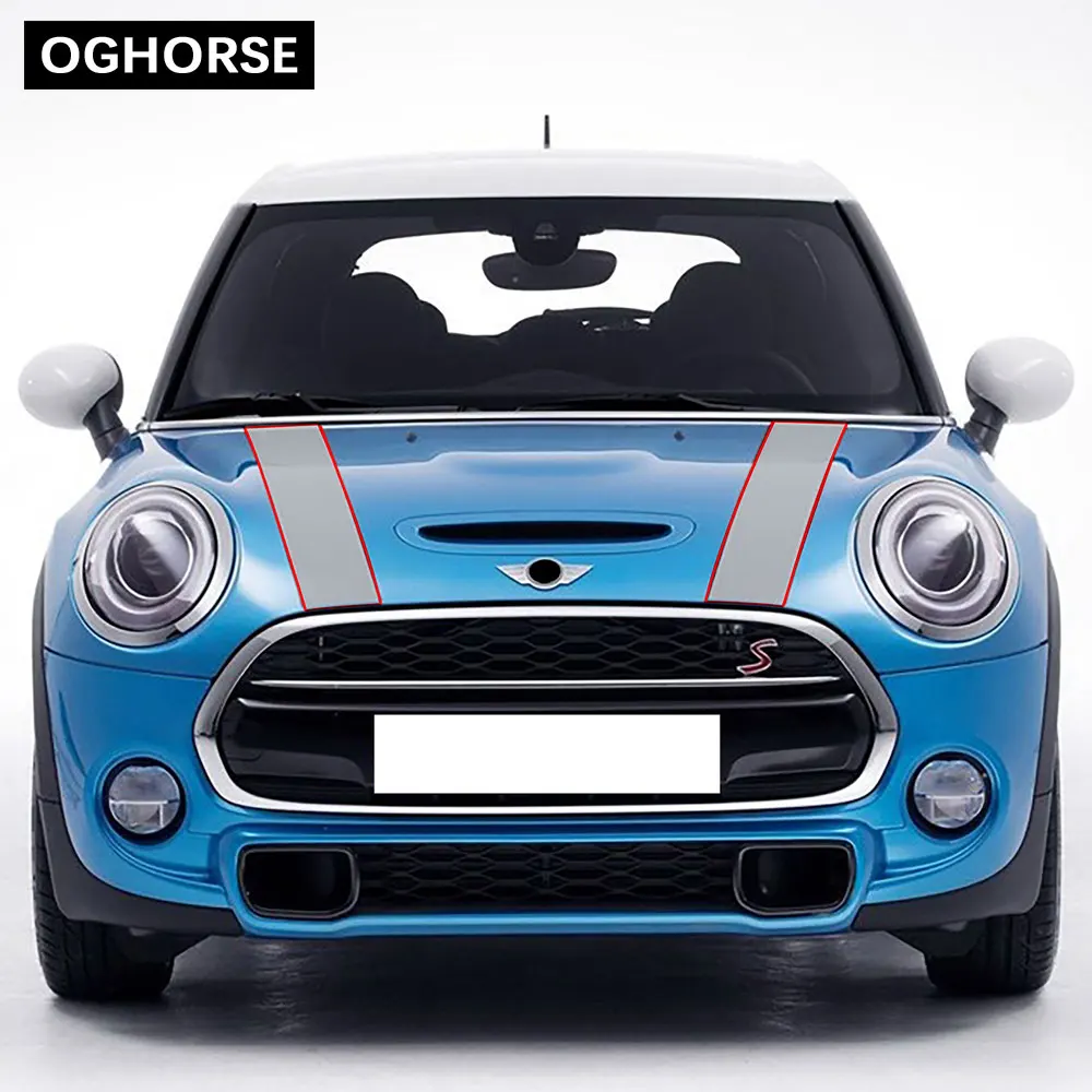 Наклейка на капот автомобиля крышка двигателя капот полоса наклейка для MINI Cooper R55 R56 R60 F54 F55 F56 F60 R50 R53 R58 R59 R61R57 аксессуары