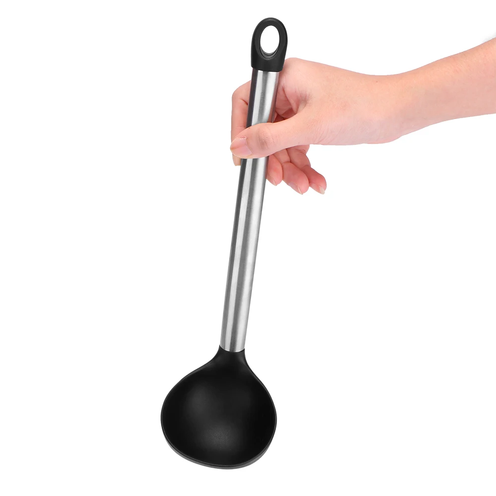 9pcs Silicone Kitchen Tools Cooking Sets Soup Spoon Spatula Non-Stick Shovel With Handle Special Heat-Resistant Design Cookware
