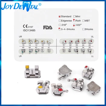 

1 pack Dental Orthodontic Brackets Dental Brackets Braces for Orthodontic Dental Treatment Mini/Standard Roth/Edgewise/MBT