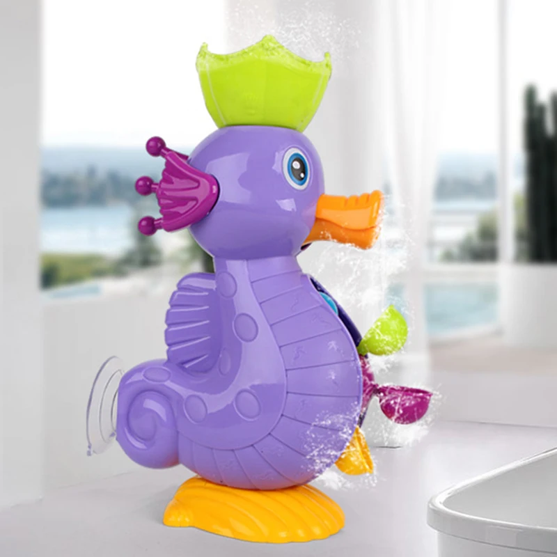 Детские игрушки для душа, для ванны, милая утка, водяное колесо, игрушка Дельфин, детский кран для купания, распылитель воды, инструмент, тип колеса, игрушка без коробки