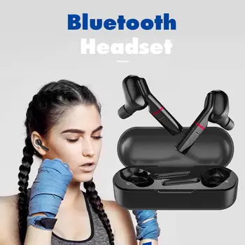 

VV1 Bluetooth 5.0 Wireless Earphones Touch Earbuds Headphones 50mAH 5V DC Private Model Touch Class 2 with Charging Case
