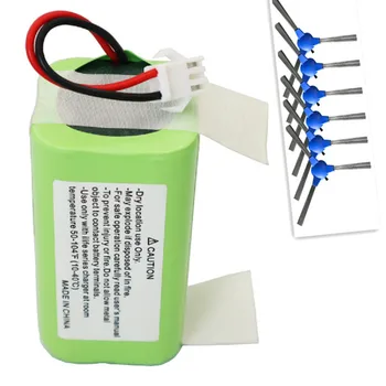 

2600mAh Li-ion Battery and 6 * Side Brushes for All Coredy Robot Vacuum Cleaner Parts Coredy R500 / R500+ / R300 / R650 / D400