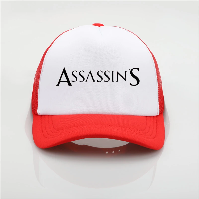 Модная шапка с сеткой Assassins печать бейсболка Мужская wo мужская летняя Трендовая шапка новая молодежная Джокер Солнцезащитная шляпа пляжный козырек шляпа