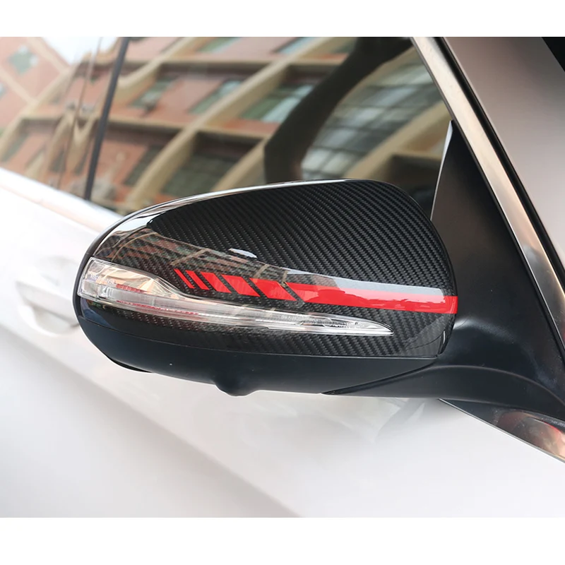 Крышка зеркала из углеродного волокна для Mercedes W205 W222 W213 W238 X205 GLC GLS C S GLC E Class C180 C200 AMG 1:1 сменный стиль AMG