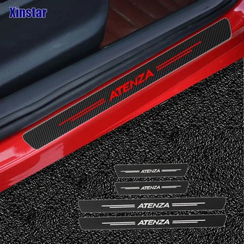 

4pcs Carbon fiber car door Sticker for Mazda ATENZA Auto Accessories