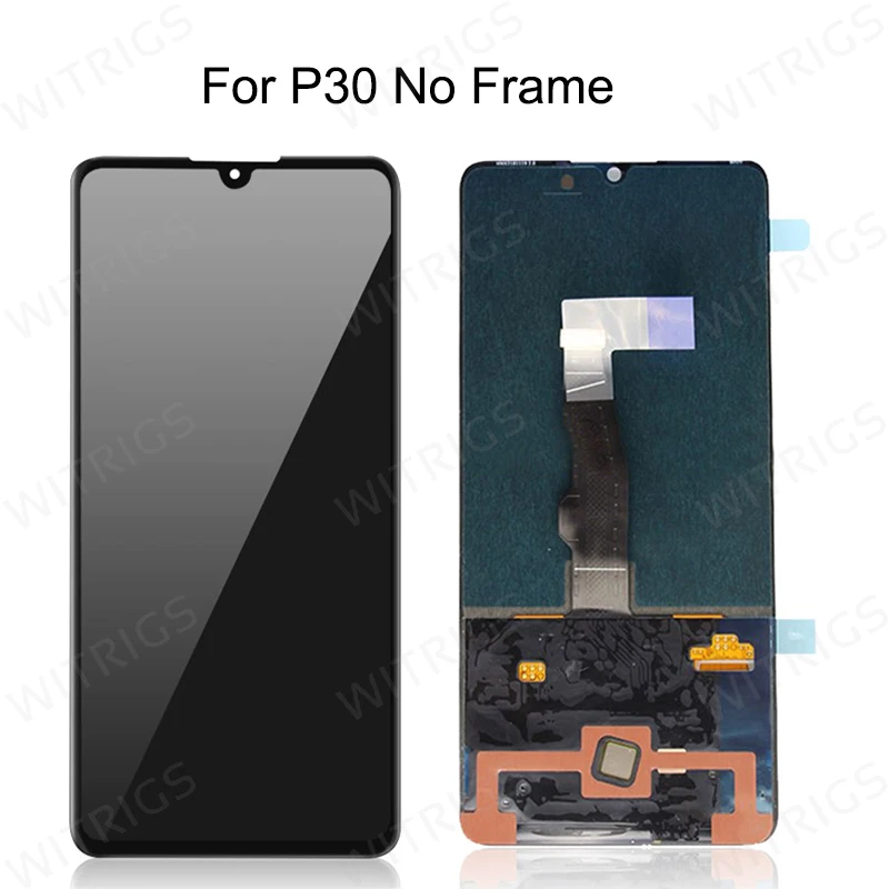 Witrigs для huawei P30 Pro ЖК-дисплей кодирующий преобразователь сенсорного экрана в сборе с рамкой Замена для P30 P30Pro ЖК-дисплей