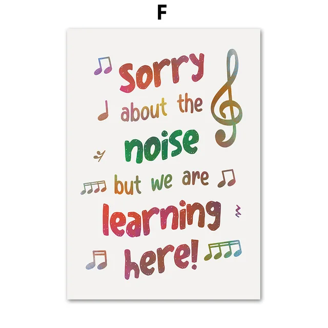 Music Theory Rhythm Piano Chord Note Education Wall Art Canvas Painting Nordic Posters And Prints Wall Pictures Classroom Decor F