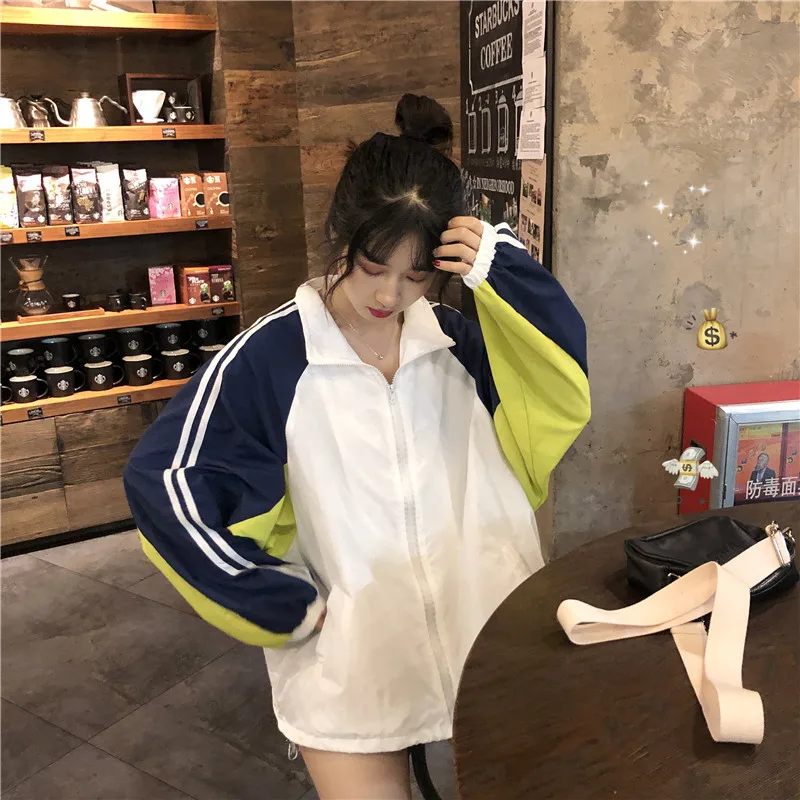 

Photo Shoot WOMEN'S Dress Spring New Style Korean-style Loose-Fit Two Bars Mixed Colors Thin Sun Protection Clothing Coat Women'