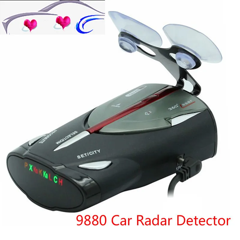 

Newest Xrs 9880 Car Radar Detector Cobra Full 16-band Russian & English Language Lacer Anti Radar Detector For Safty Driving