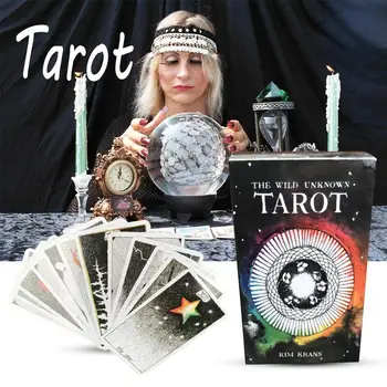 

78 Pcs The Wild Unknown Tarot Cards Tarot Deck For Fun Game Table Card Games Lovers Game Card Family Holiday Party Playing Cards