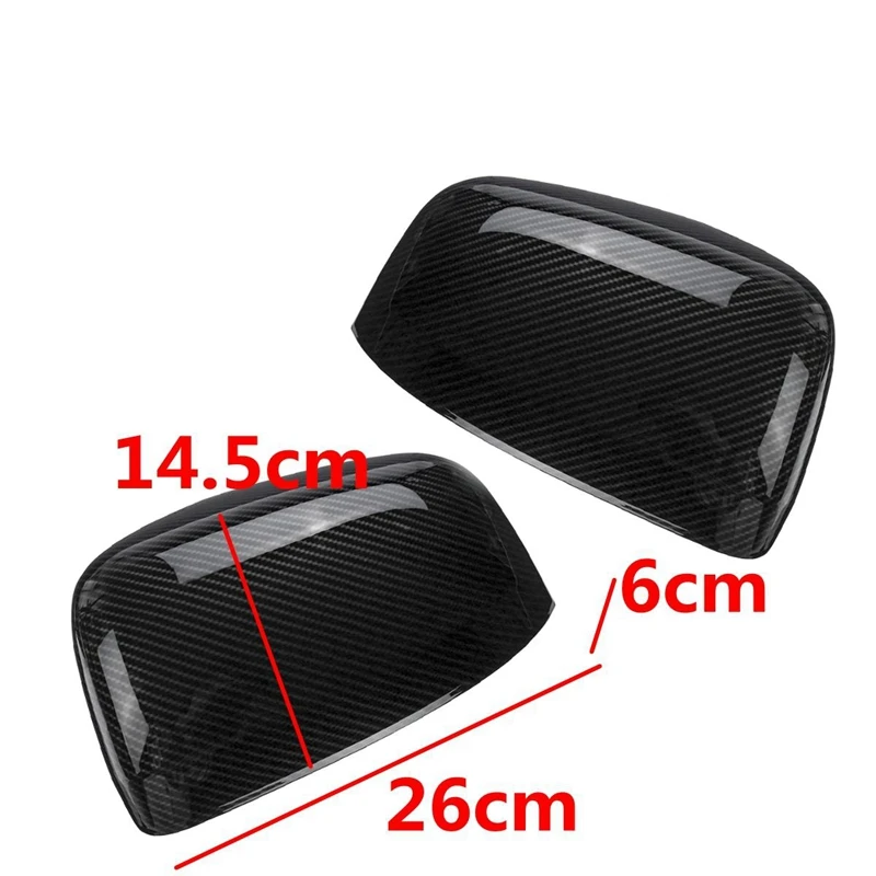 Для Jeep Grand Cherokee 2011 2012 2013 15 16 1 пара Abs автомобилей карбоновый черный стиль заднего вида боковое крыло зеркало накладка