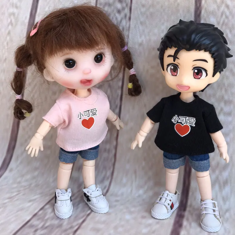 Ob11 футболка с короткими рукавами 1/8 1/12 BJD Molly Красная Шапочка для верховой езды holala кукла аксессуары для кукольной одежды