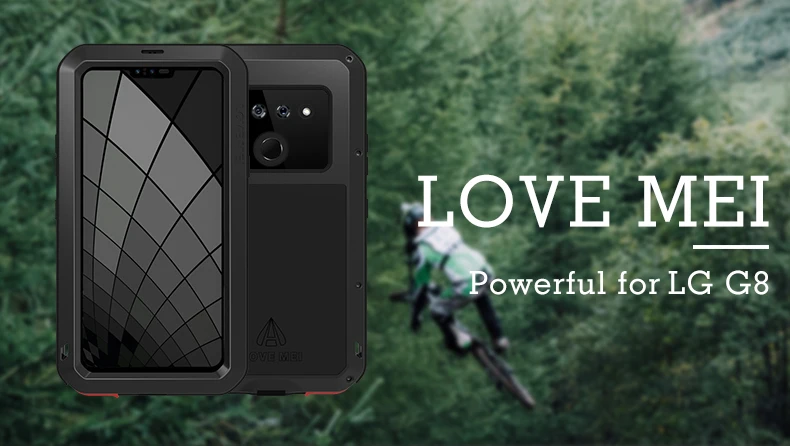 For LG G8 LOVE MEI Metal Waterproof Case Heavy duty protection Shockproof Cover 6.2 inch with Gorilla glass cover capa | Мобильные