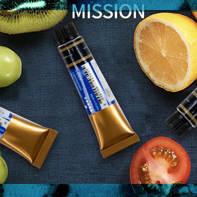 24 Colors Watercolor Natural Pigment Watercolour Paints Mijello Gold watercolor painting set,watercolor paint,watercolor pigment