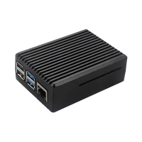 Koperta ze stopu aluminium dla Raspberry Pi 4 czarna skrzynka metalowa obudowa pasywna obudowa chłodzenia dla Raspberry Pi 4 Model B 4