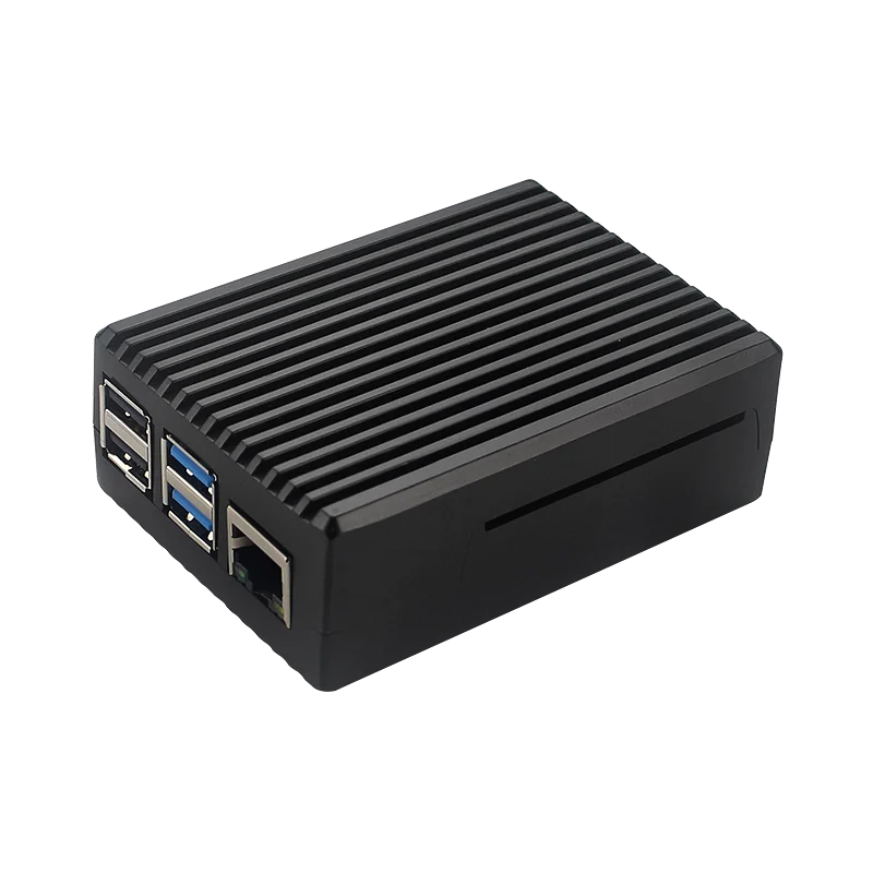 Liga de Alumínio para Raspberry pi Caixa Preta Shell de Metal Gabinete de Resfriamento Passivo Raspberry pi Modelo b Case de - Imagem 3