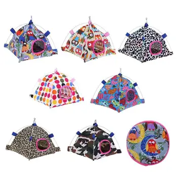 

Canvas Hamster House Bird Nest Parrot Lodge Hanging Tent Cage for Hamster Birds Small Animal Pets Toy House