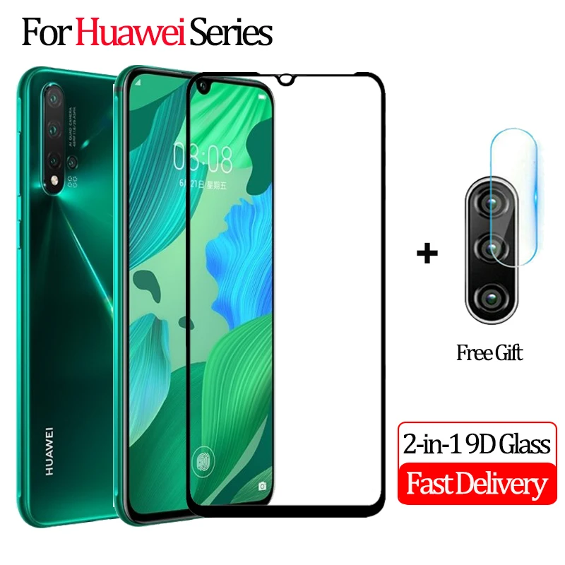 Защитное стекло хуавей р30 лайт стекло 2-в-1 c закаленным стекло huawei P30 Lite Камера Стекло защитная пленка huawei Nova 5 5i Pro Экран протектор huawei P 30 Lite стекло на хуавей нова 5 про