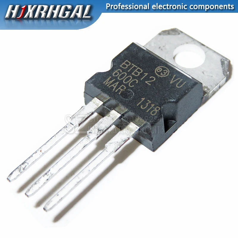 1 шт./лот BTB12-600C BTB12-600 BTB12 триакс 12 ампер 600 вольт до-220 | Электронные компоненты и