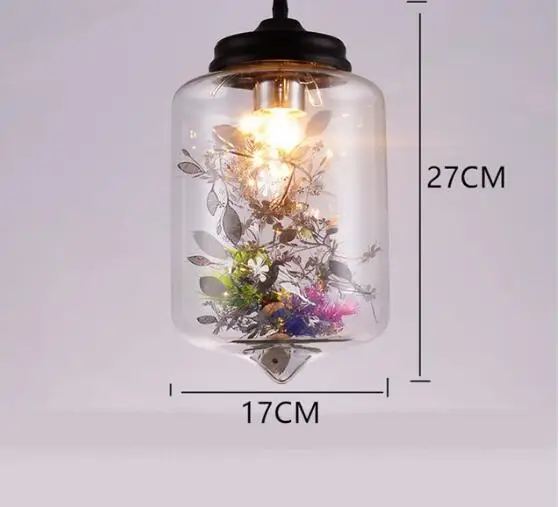 Современный стеклянный подвесной светильник s Led цветы подвесной светильник для спальни бара Дома кухни промышленный Декор Светильник E27