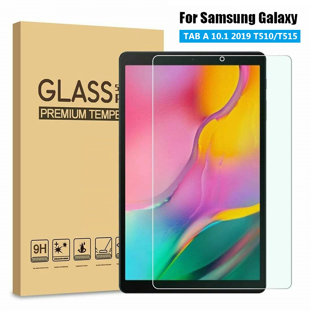 

2.5D Tempered Glass Film 9H Tablet Screen Protector Anti-Scratch For Samsung Galaxy Tab A 10.1 T510 T515 2019