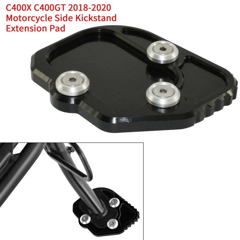 Motorcycle Kickstand Kick Side Stand Extension Plate Replace For-BMW C400X C400GT 2019-2021 |