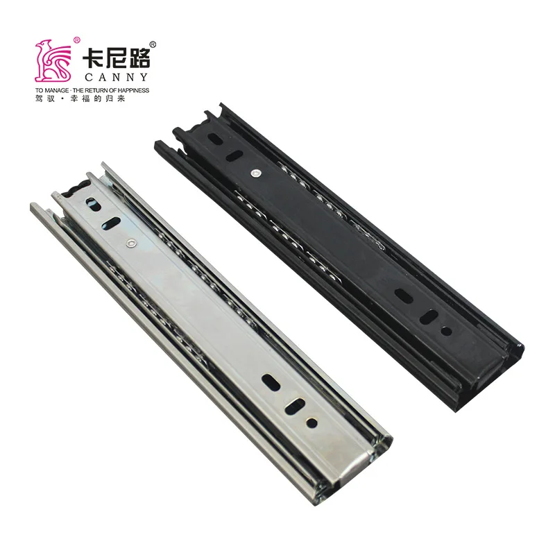 

Environmentally Friendly Electroplated Three Fold Slideway 8-Inch Office Desk Computer Keyboard Drawer Mute Slideway 20 Cm Three