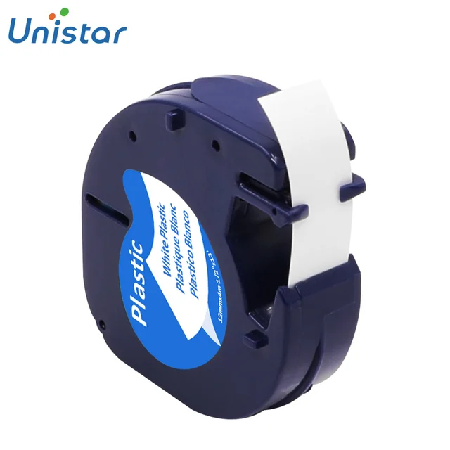 Unistar Kompatibel untuk Dymo LetraTag 100H Pita Plastik ...