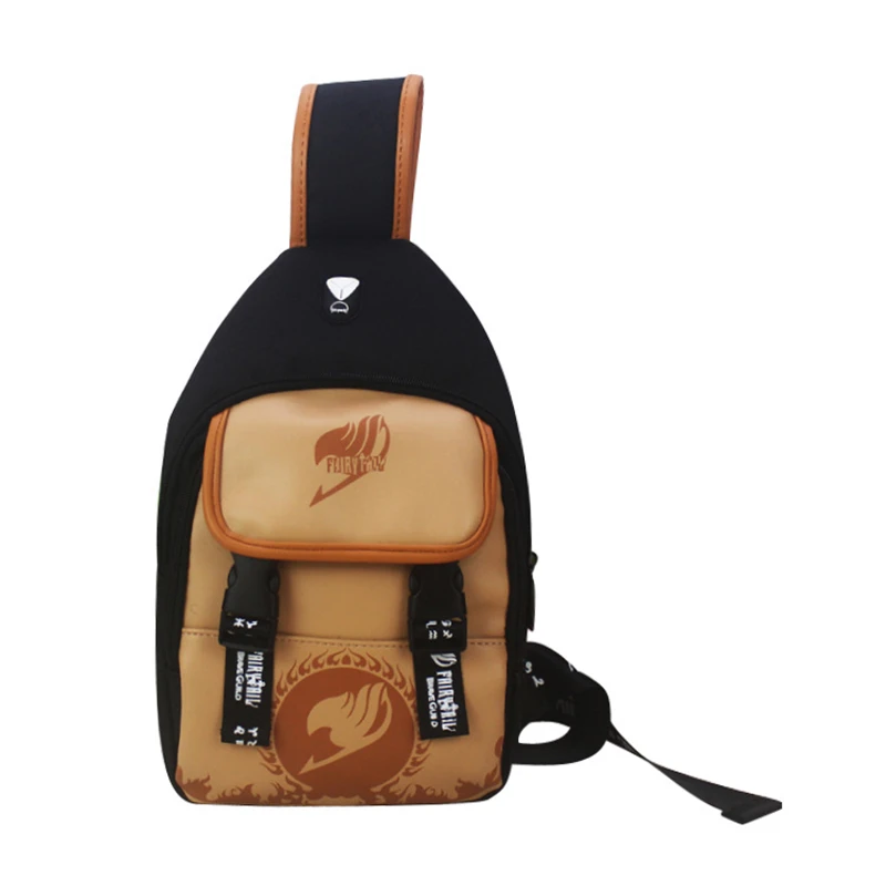 Anime FAIRY TAIL Cartoon Shoulder Bags Chest Bag Satchel Crossbody for Mens Boys Student Sports Collection Purse New Gifts |