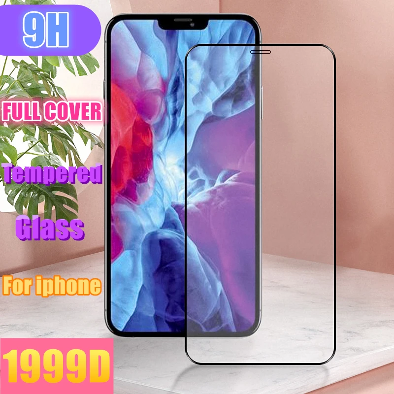 Защитное стекло с полным покрытием экрана для iPhone 12 11 Pro MAX XR X XS Max 7 8 Plus SE 2020 |