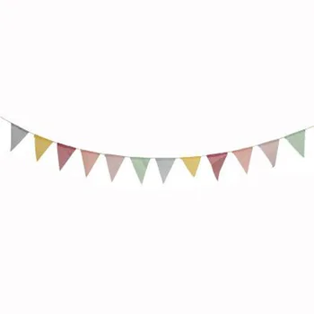 

Christmas Pennant Flag Multi Color Ornament Imitation Linen Banners Birthday Party Wedding Home Decoration Supplies
