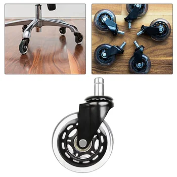 

(OPP bags)3 Inch PU Transparent Chair Wheels