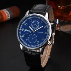 Horloges Mannen мужские часы пряжка ретро дизайн PU Кожаный ремешок аналог, кварцевый сплав наручные часы круглые стеклянные модные новые Relogio