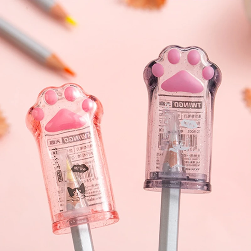 Cute Cat Paw Pencil Sharpener Kawaii School Supplies Student Prize Kids GiftSJnd 