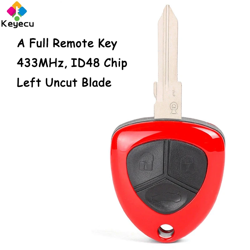 Smart Remote Control For Ferrari F430 2005 2006 2007 2008 2009 Car Key With 3 Buttons 433mhz Id48 Chip Fob - - Racext™ - Ferrari REMOTE CONTROLS AND KEYS - Racext 3