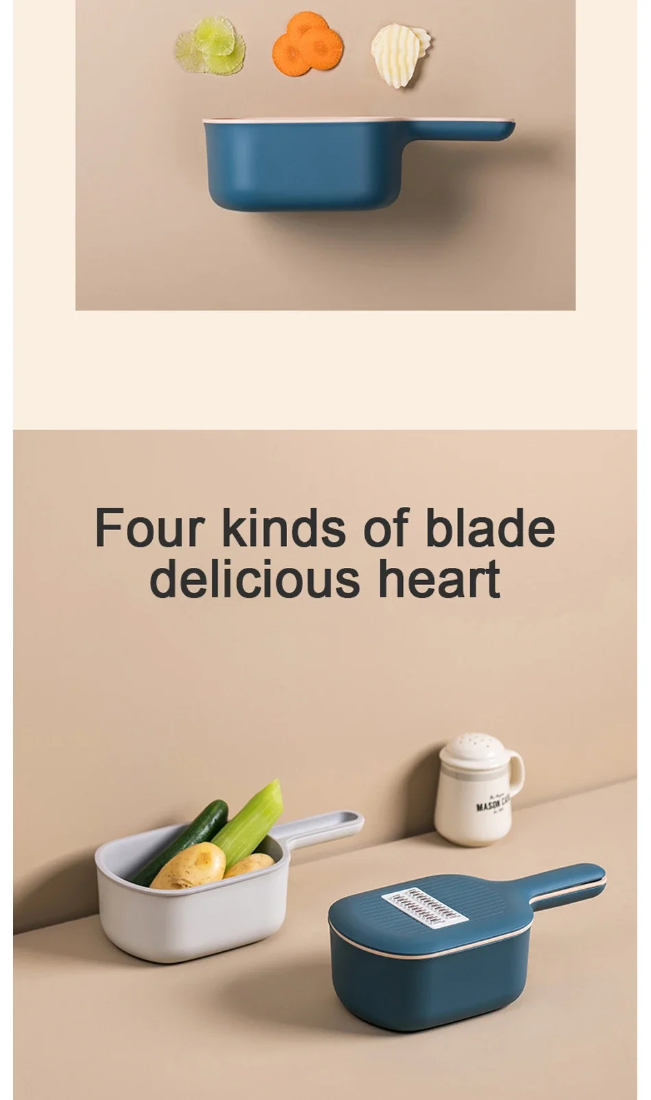 Kitchen Multi-functional Vegetable Cutter Slicer Multifunctional Round Mandoline Slicer Potato Cheese Kitchen Gadgets Fruit Grater