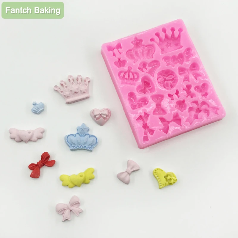 Silicone Fondant Moulds Cake-Mold Chocolate-Cake-Decoration Baking-Tool Crown Jelly Candy