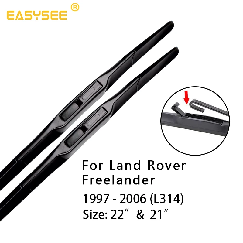 Автомобильные щетки стеклоочистителя для Land Rover Freelander L314 / L359 Fit Pinch Tab Arms Hook Модель
